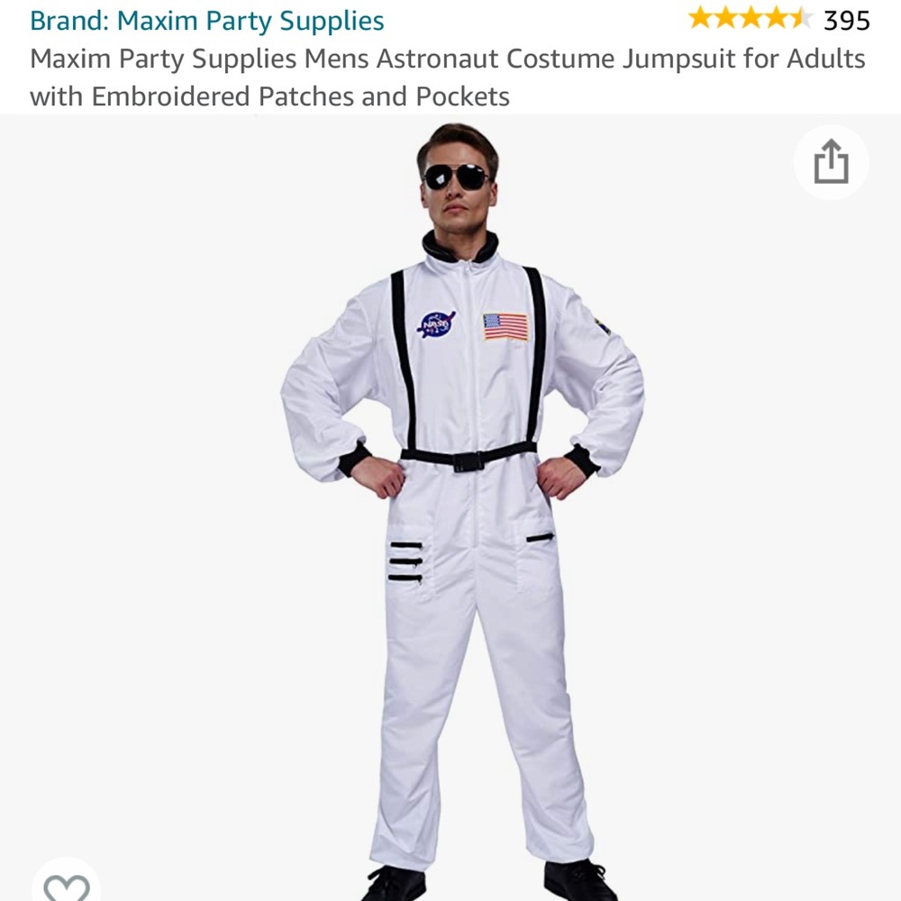 Mens astronaut Halloween costume